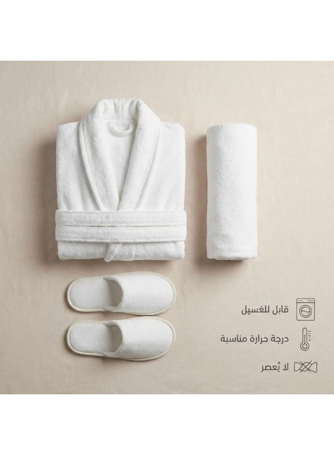 8-Piece Cotton 100 % Bathrobe Set for 8  - Ultra Soft & Absorbent - Elegant Wedding Gift Box - Image 3